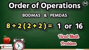 Order Of Operations - BODMAS & PEMDAS || Solution Of Viral Math Problem @mathsbysumansir