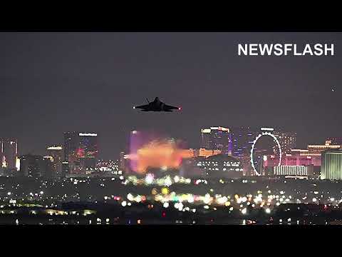 Night Take Offs During Red Flag 21-3 Military Exercise