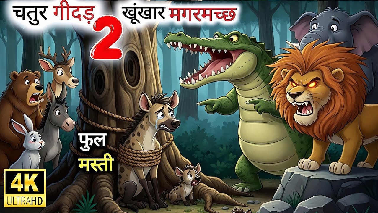 चालाक गीदड़ 2, हिंदी कहानी।  #newstory #moralstories #hindistories #bedtimestory #tbrtoonz