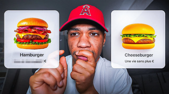 Vous ne choisirez plus jamais un burger de la même façon
