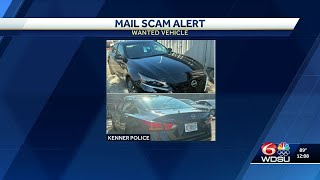 Kenner police warn of mail thefts, suspect sought