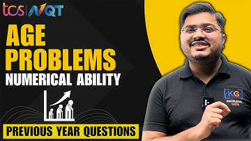 TCS NQT 2025 - Problems on Ages - PYQ Question | TCS Aptitude Preparation 2025 | TCS NQT Preparation