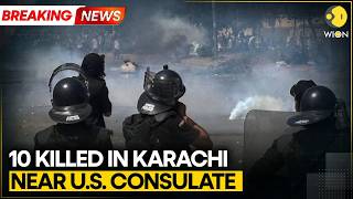 Pakistan: 10 Dead in Karachi Protest Outside US Consulate Following Khamenei’s Death | WION