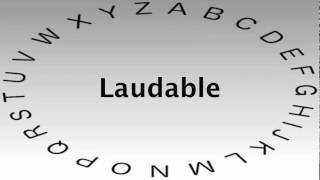 Sat Vocabulary Words And Definitions Laudable