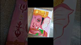 Sri Ganesh Water Colour Drawing