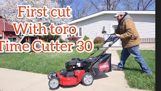 Toro timemaster 30 first cut & review part 3.. unboxing