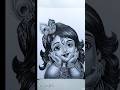 🦚Krishna pencil sketch drawing! Laddu gopal drawing! Krishna drawing ideas!#shortsfeed#shots#views