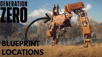 Generation Zero All Blueprint locations