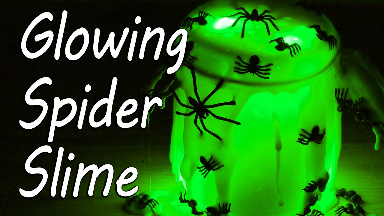 Glow In The Dark Spider Slime Halloween
