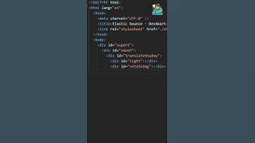Elastic bounce using HTML and CSS #shorts  #devxmart