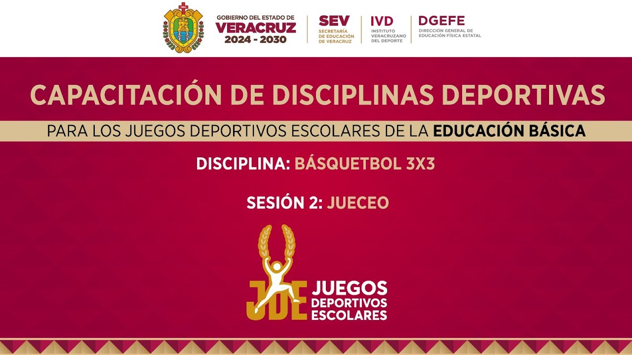 IVD-DGEFE CAPACITACIÓN DEPORTIVA ESPECIALIZADA. BASQUETBOL 3x3. JUECEO
