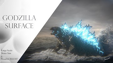 Godzilla Surface| Large scale Water sim in Houdini 20.0.547 By Subhadeep Mondal