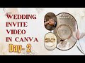 💍Wedding Invitation |  Wedding Invitation Card Design Process 🎉 Day-2 | #wedding #weddinginvitation