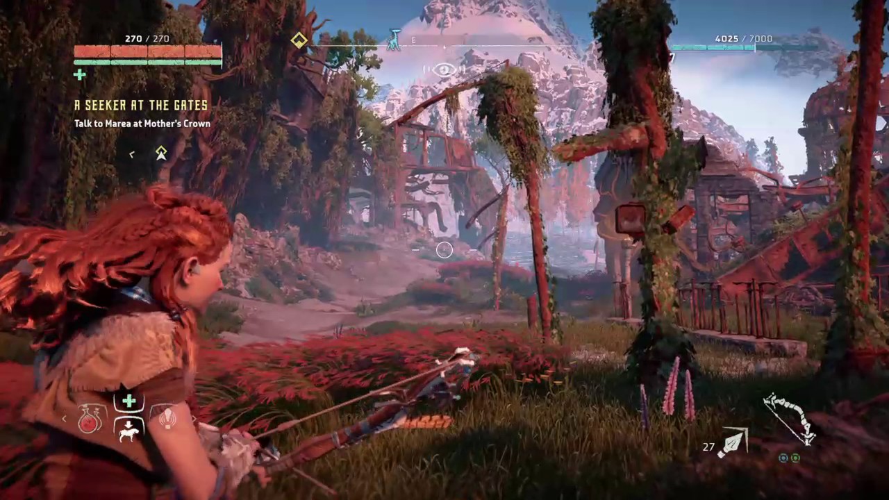 Horizon zero Dawn strider run PS4 Edition YouTube