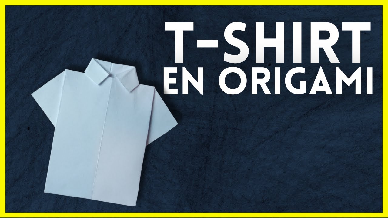Tuto T-shirt Origami Facile // Tutorial T-shirt Origami Easy - YouTube