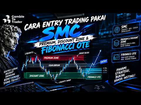 CARA ENTRY TRADING PAKAI SMC | PREMIUM, DISCOUNT ZONE & FIBONACCI OTE