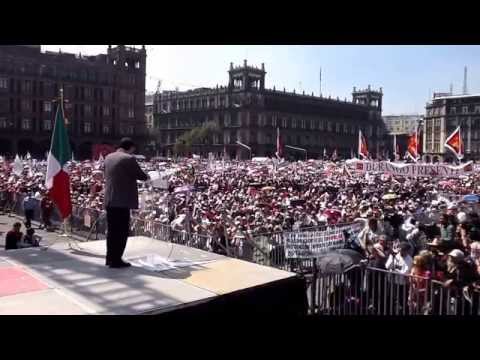 Palabras de Martí Batres en el Zócalo. 26 de octubre de 2014