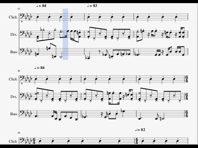 I Wont Last a Day Without You ~ Carpenters. A transcription for Bass and Drums.