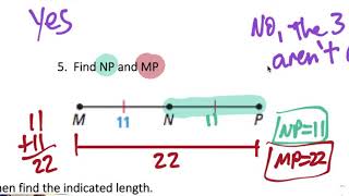 1.7 Midpoint and Segment Bisector Notes
