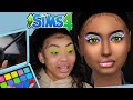 I LET THE SIMS4 PICK MY MAKEUP | AALIYAHJAY
