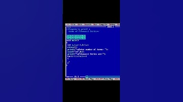 C Program to print n terms of Fibonacci Series