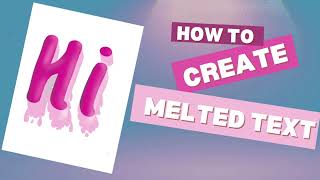 How to Create a Melt Text Effect & Custom 3D Brush | Easy ProcreateTutorial