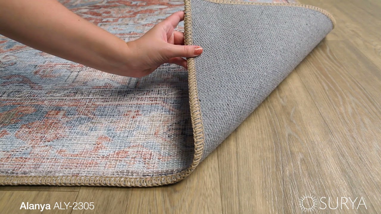 Livabliss Alanya Printed 29346 Vintage Orange Area Rugs | Rugs Direct
