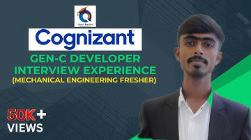Cognizant Interview Experience - August 2021 | Mechanical Engineering | Gen-C Developer #cognizant