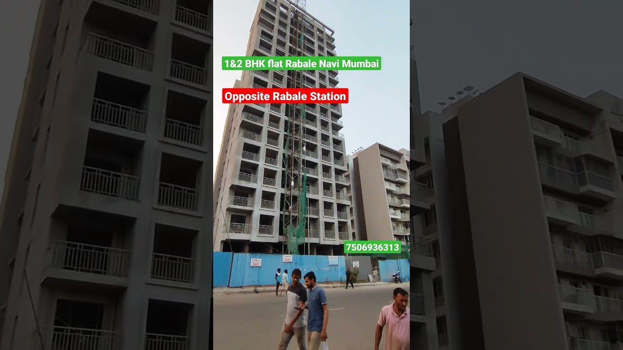 1&2 BHK flat in Rabale opposite Rabale station II Flat for sale in Rabale station 7506936313