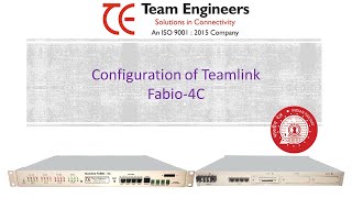 TEAMLINK FABIO 4C 4+4 E&M CONFIGURATION screenshot 5