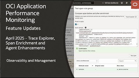 OCI Application Performance Monitoring: Feature Updates, April 2025