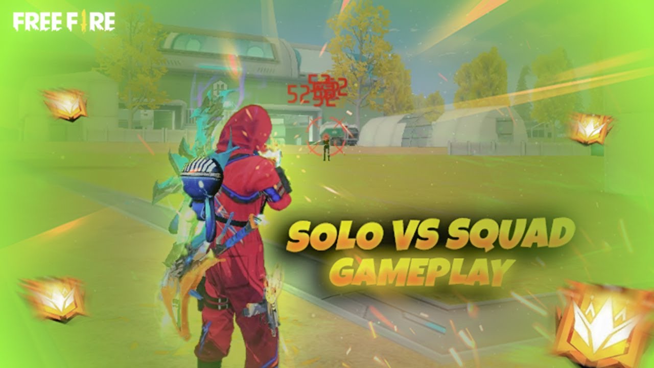 Solo Vs Squad Gameplay | Free Fire Pc Gameplay | Free Fire Solo Vs ...