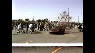 Z104.5 Outrageous Stunt Contest - 280Z Driving Through a Wall of Jello