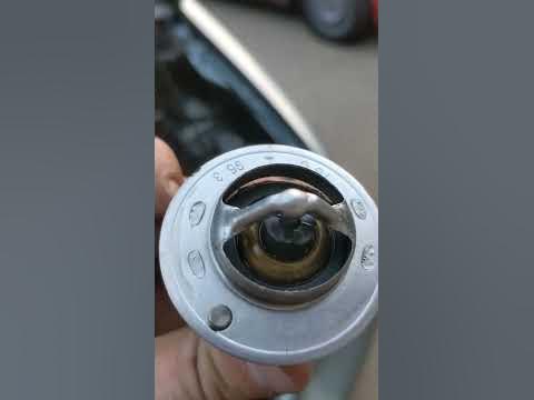 Stuck Open Thermostat: what it looks like - YouTube