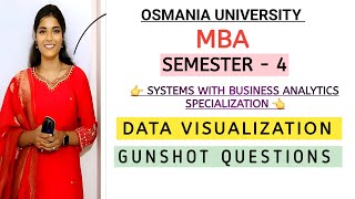 DATA VISUALIZATION || MBA || SEM-4 || O.U || IMPORTANT QUESTIONS || 2025 || 💯 @shivanipallela