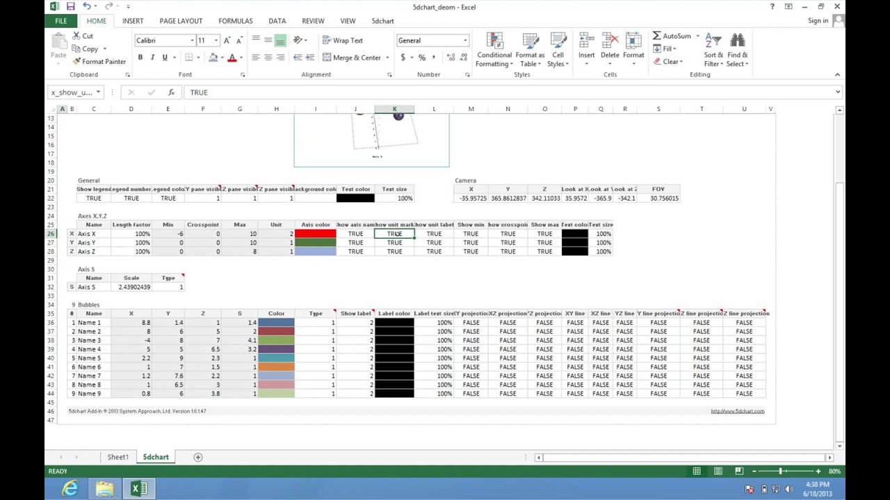 creating 3d bubble chart in excel using 5dchart add in youtube creating bubble charts in excel