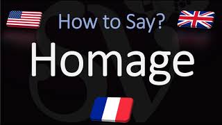 How to Pronounce Homage? (CORRECTLY) American English, British, French Pronunciation Resimi