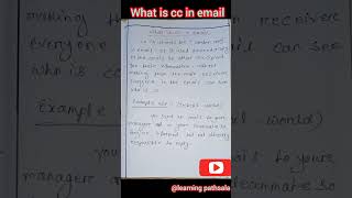 what is in cc email?full definition #computereducation