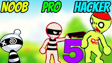 NOOB vs PRO vs HACKER in Draw Hero - All Levels Gameplay, New Game (Android, iOS)
