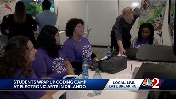 Teens create video games at Electronic Arts