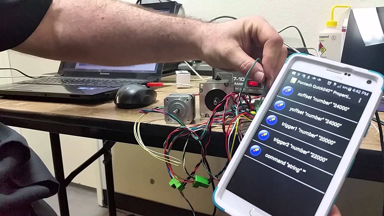 Quick240 2 Axis Stepper Control with ADK Properties YouTube