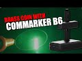 Engraving Brass Coins with ComMarkerB6 - Laser embossing, engraving and marking - Fiber Laser
