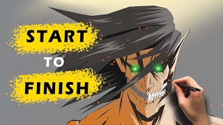 How to draw: Attack on Titan Time-Lapse screenshot 1