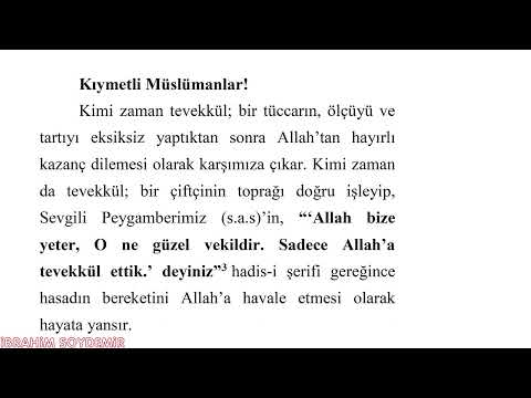 CUMA HUTBESİ - 27 MART 2026