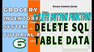 Java Netbeans Inventory System (POS) TAGALOG Tutorial 6 Delete table display