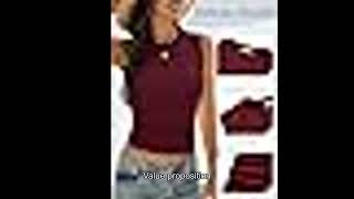 BESTPOEM Womens High Neck Ribbed Tank - Worth It?