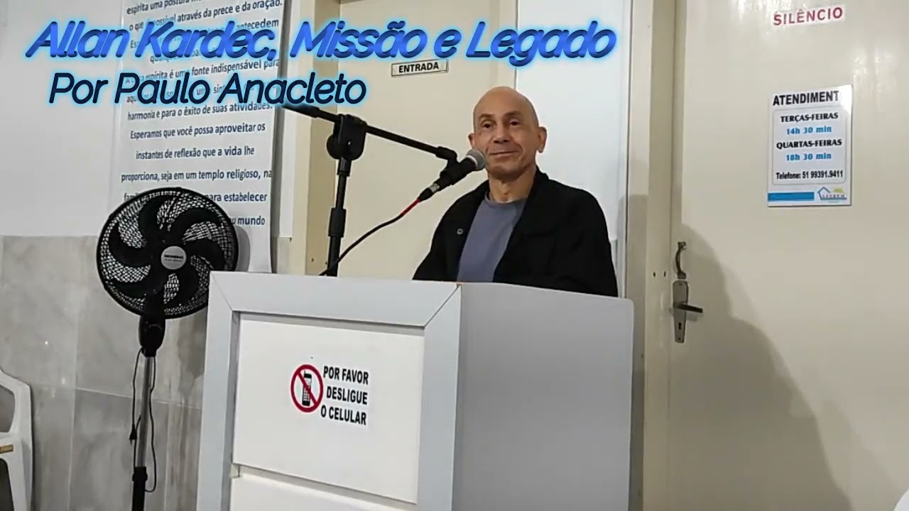 Tema: Allan Kardec Missão e Legado por Paulo Roberto Anacleto em 01/10/2025