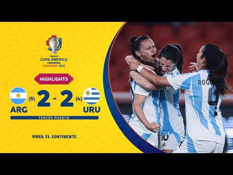 ARGENTINA (5) 2-2 (4) URUGUAY | Highlights | CONMEBOL Copa América Femenina 2025™
