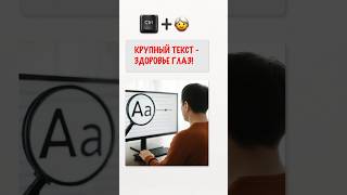 Крупный текст - здоровье глаз! Как увеличить размер текста на экране? #ctrlbabushka #windows11