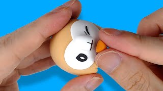 🦉Building cute winking Rowlet Pokemon clay